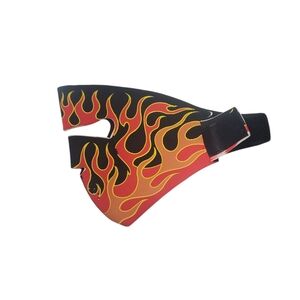 Hot Leathers Motorcycle Mask With Flames On The Mask